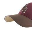 Czapka z daszkiem 47 Brand Los Angeles Dodgers Sure Shot bordowa brązowa