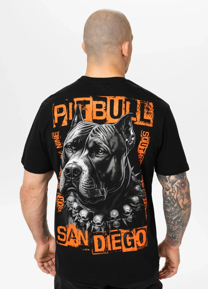 Koszulka męska T-Shirt Pit Bull Blacky czarna