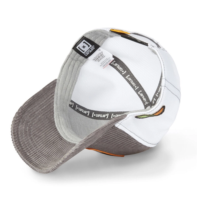 Czapka z daszkiem Capslab Looney Tunes Bugs Bunny biało/szara