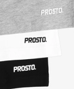 Koszulka męska t-shirt Prosto Basic zestaw 3pack multi biały/czarny/szary