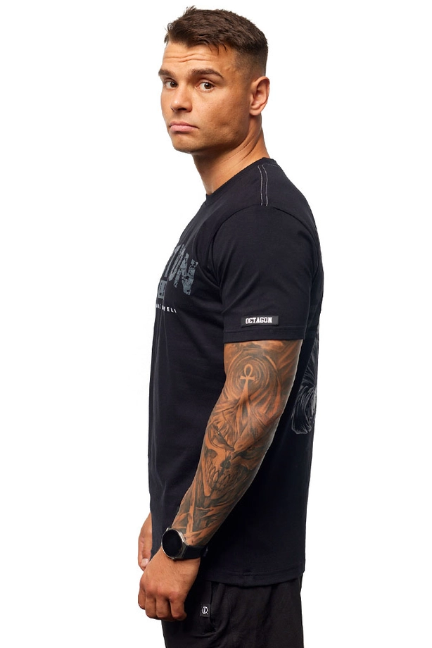 Koszulka męska T-shirt Octagon Justice is coming czarna