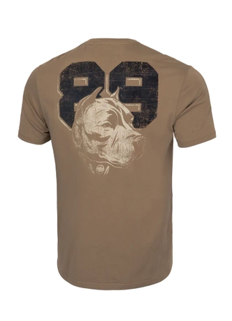 Koszulka męska T-Shirt Pit Bull Pitbull Dog 89 brązowa