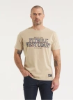 Koszulka męska T-Shirt Pit Bull Pitbull Denim Washed Ace Of Spades II beżowa