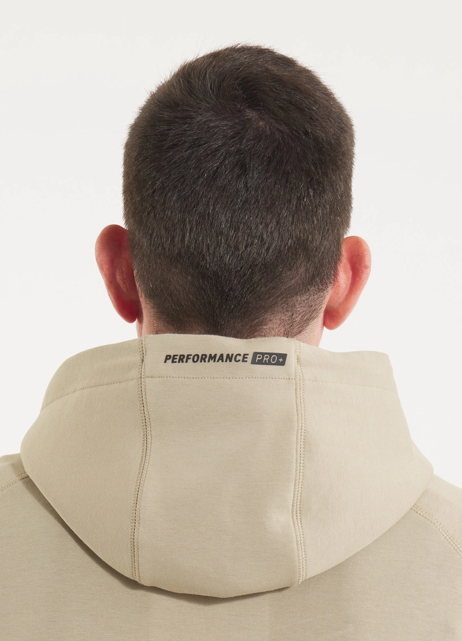 Bluza męska z kapturem Pitbull Pit Bull Dogwood beżowa