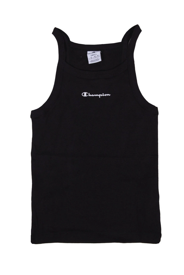 Koszulka tank top damski Champion Small Logo czarna