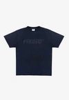 Koszulka męska t-shirt oversize Prosto Big Log Washed granatowa