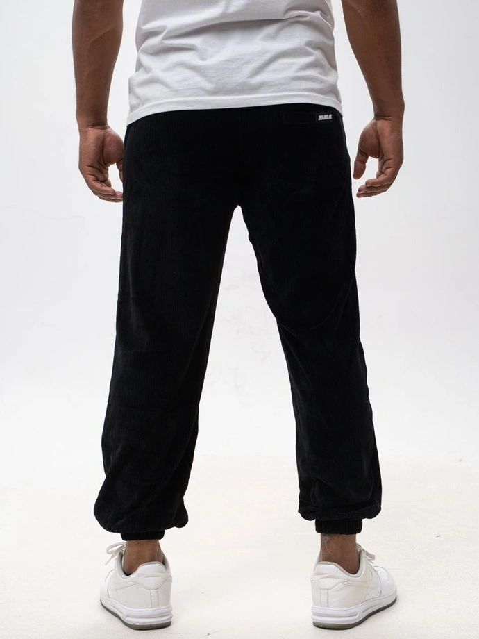Spodnie męskie sztruksowe Jogger Jigga Wear Cord czarne