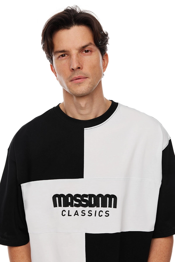 Koszulka męska t-shirt Mass Dnm Tony czarno/biała