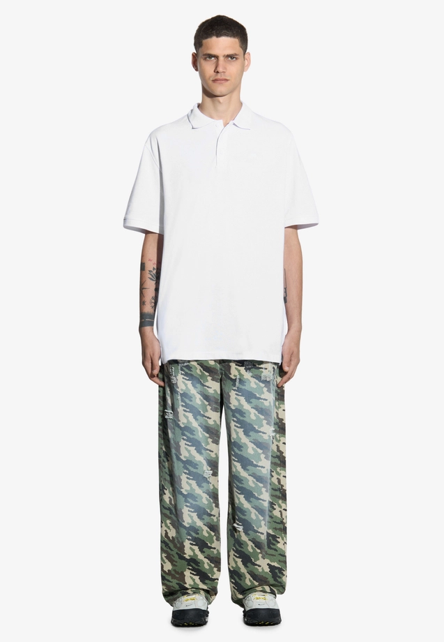 Koszulka męska Polo Prosto Lior biała