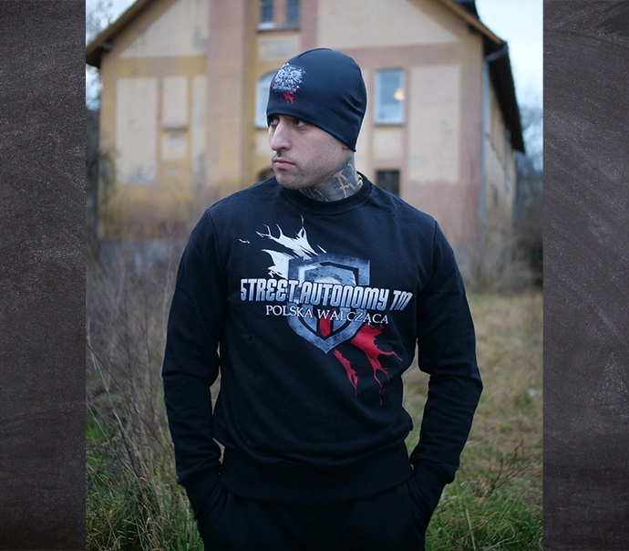 Bluza męska bez kaptura Street Autonomy Pride czarna