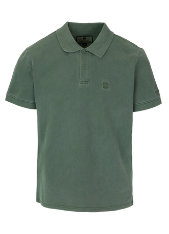 Koszulka męska Polo Pitbull Pique Small Logo Washed zielona
