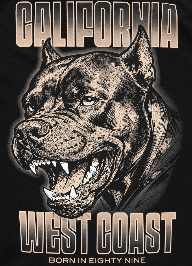 Koszulka męska T-Shirt Pit Bull Best Coast czarna