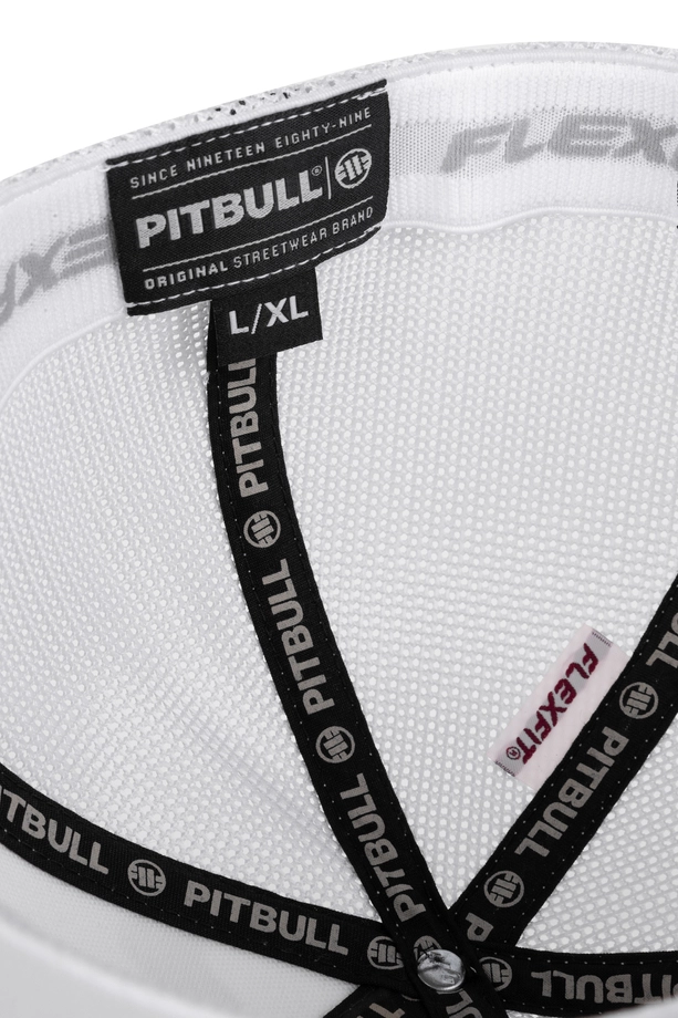 Czapka z daszkiem Full Cap Mesh Pit Bull Pitbull USA biała