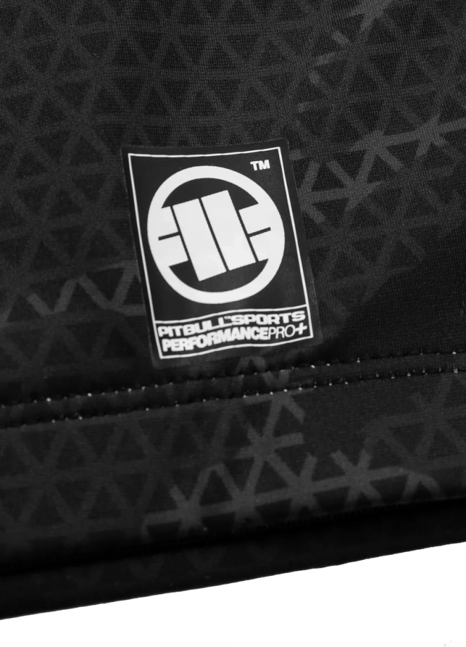 Koszulka męska rashguard Pit Bull Shortsleeve Net Camo II 24 czarna