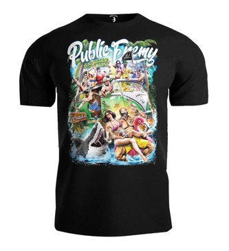 Koszulka męska T-shirt Public Enemy Hardcore Holiday czarna