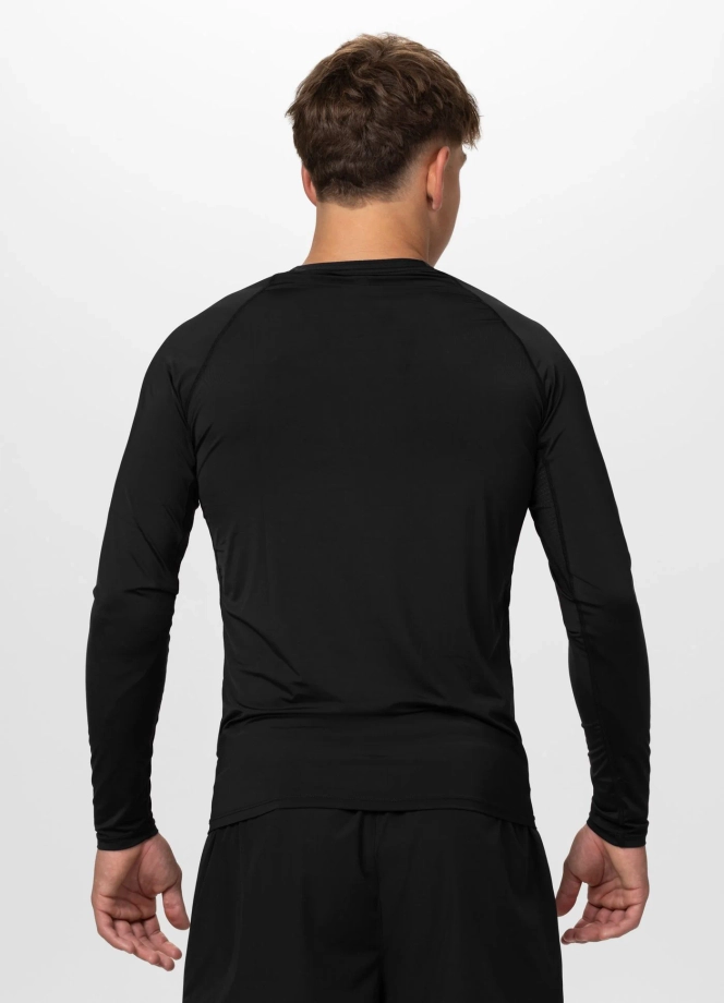 Koszulka męska Longsleeve Pit Bull Performance Pro+ Runway czarna