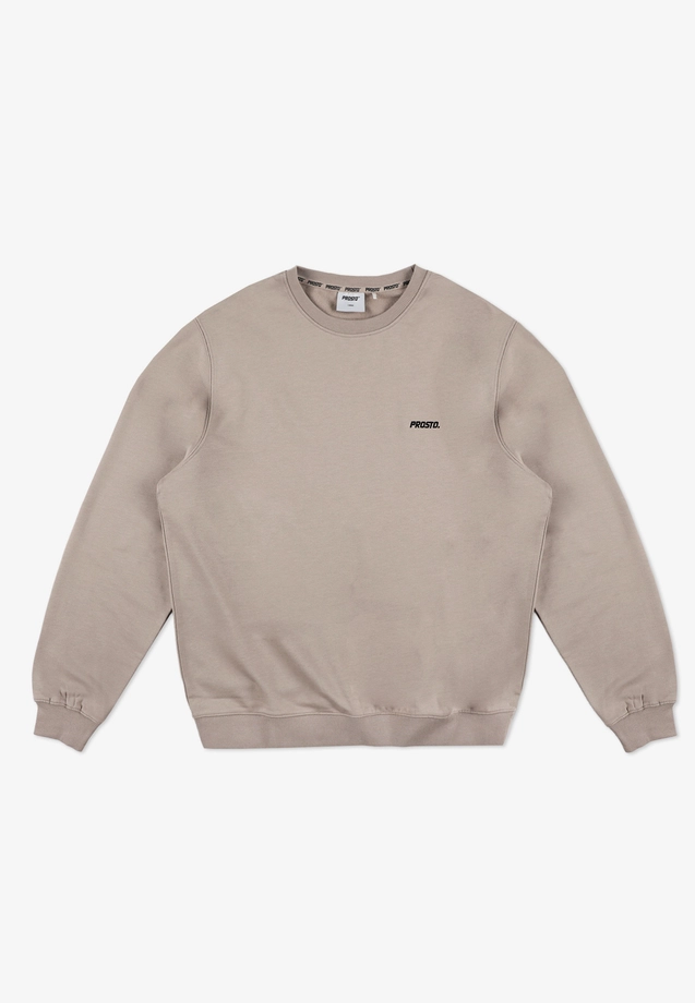 Bluza męska Prosto Infinity Logo crewneck beżowa