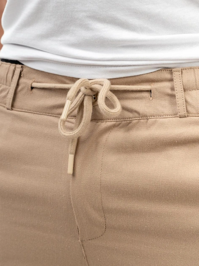 Spodnie Materiałowe męskie Chino Jigga Wear beżowe