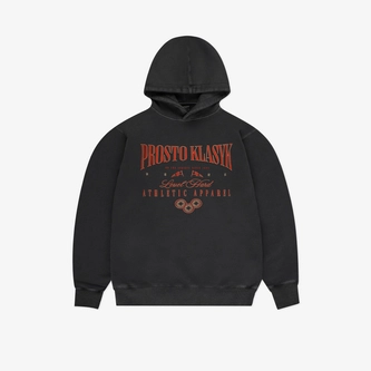 Bluza męska z kapturem Prosto Klasyk Sly hoodie sprany czarny