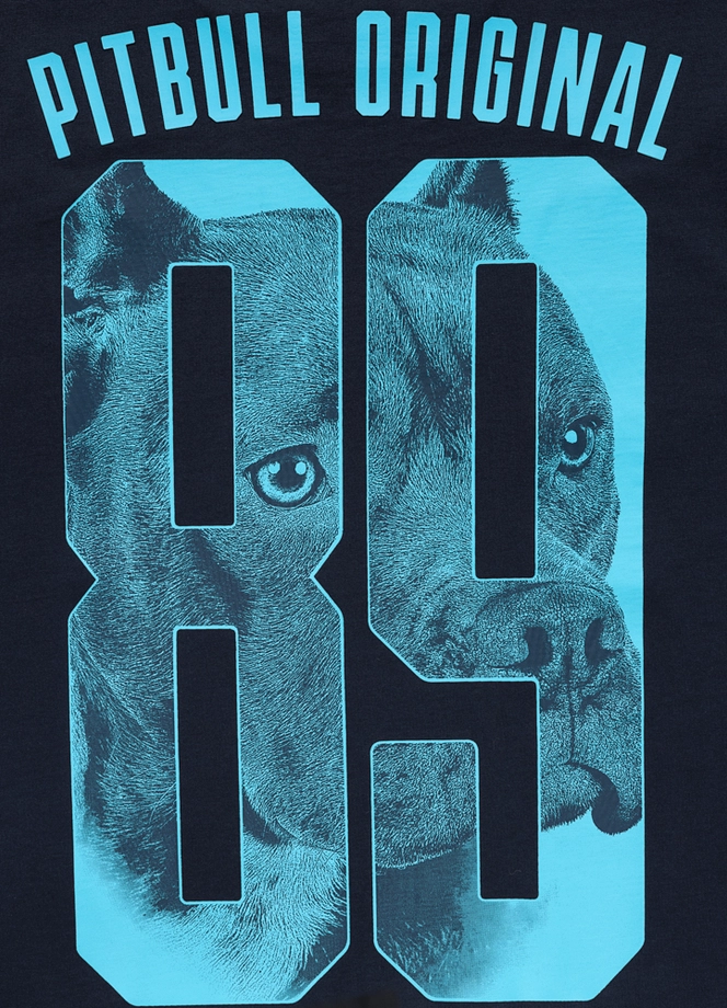 Koszulka męska T-Shirt Pitbull Eighty Nine Dog granatowa