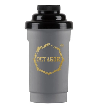Shaker Octagon Logo grey/gold