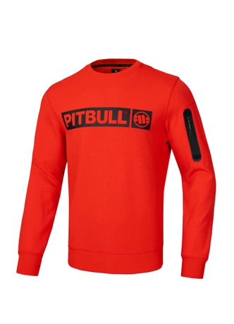 Bluza męska Pitbull Pit Bull Beyer 24 crewneck czerwona