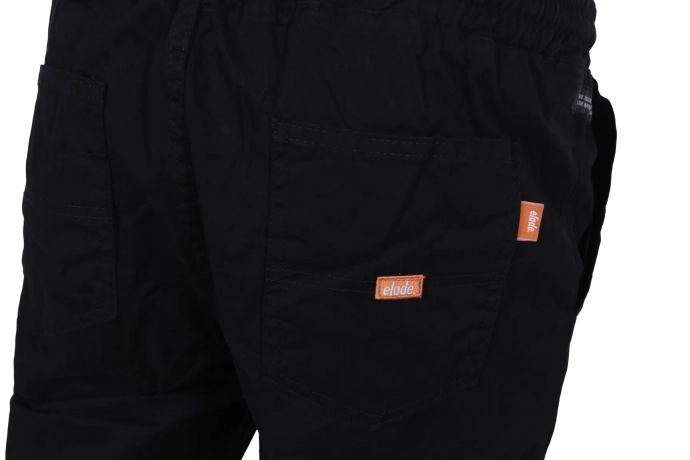 Spodnie materiałowe męskie jogger Elade czarne