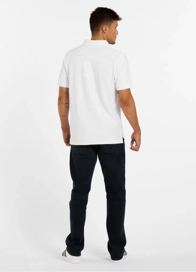 Koszulka męska Polo Pitbull Pit Bull Pique Rockey biała