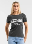 Koszulka damska T-shirt Pit Bull Angel Logo grafitowa