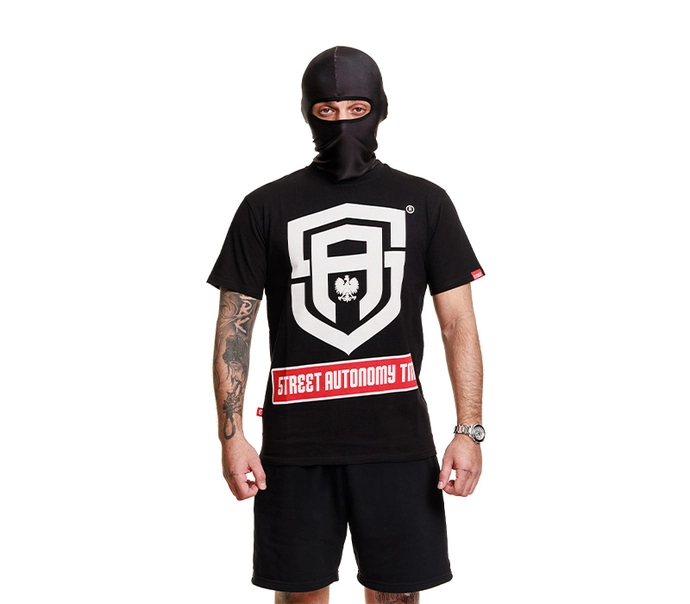 Koszulka męska t-shirt Street Autonomy Poluck czarna