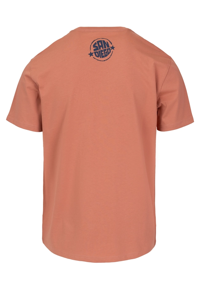 Koszulka męska T-Shirt Pit Bull Pitbull San Diego Sun łososiowa