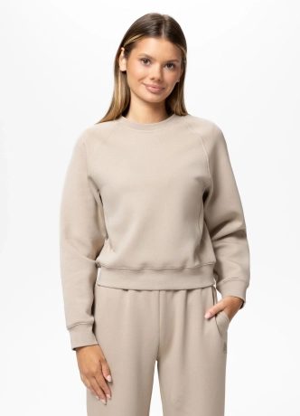 Bluza damska bez kaptura Pitbull Discovery 25 beżowa