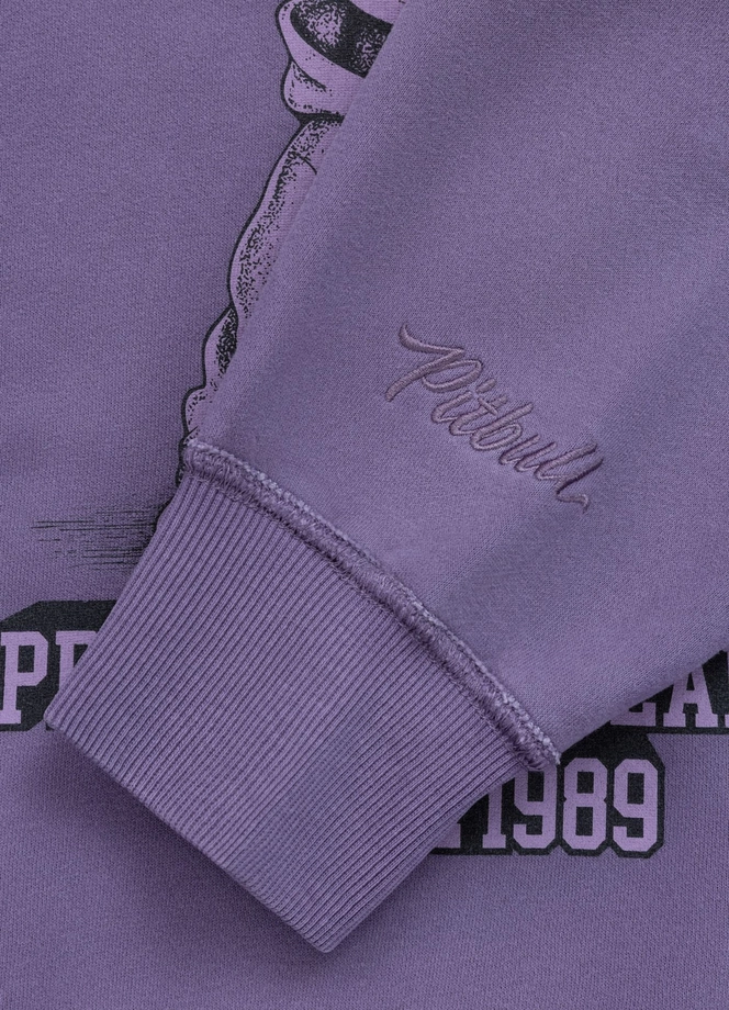 Bluza damska z kapturem Pitbull Washed Love Bites fioletowe