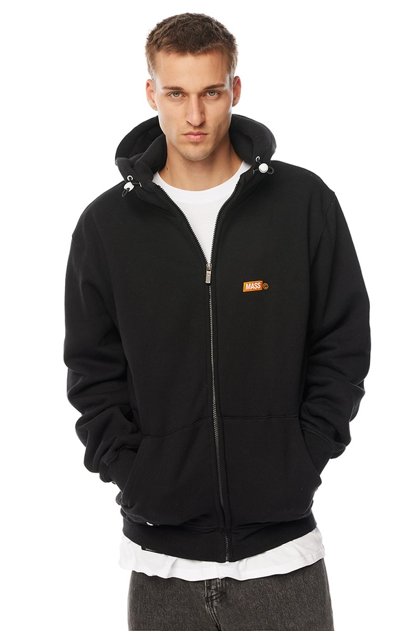 Bluza męska z kapturem ZIP Mass Dnm Mini Box czarna