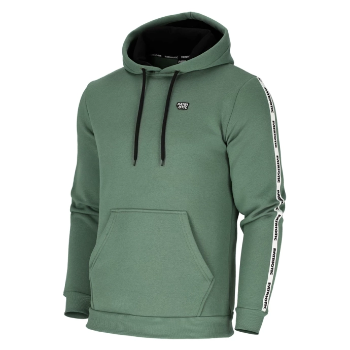 Bluza męska z kapturem Patriotic Cls App Tape zielona