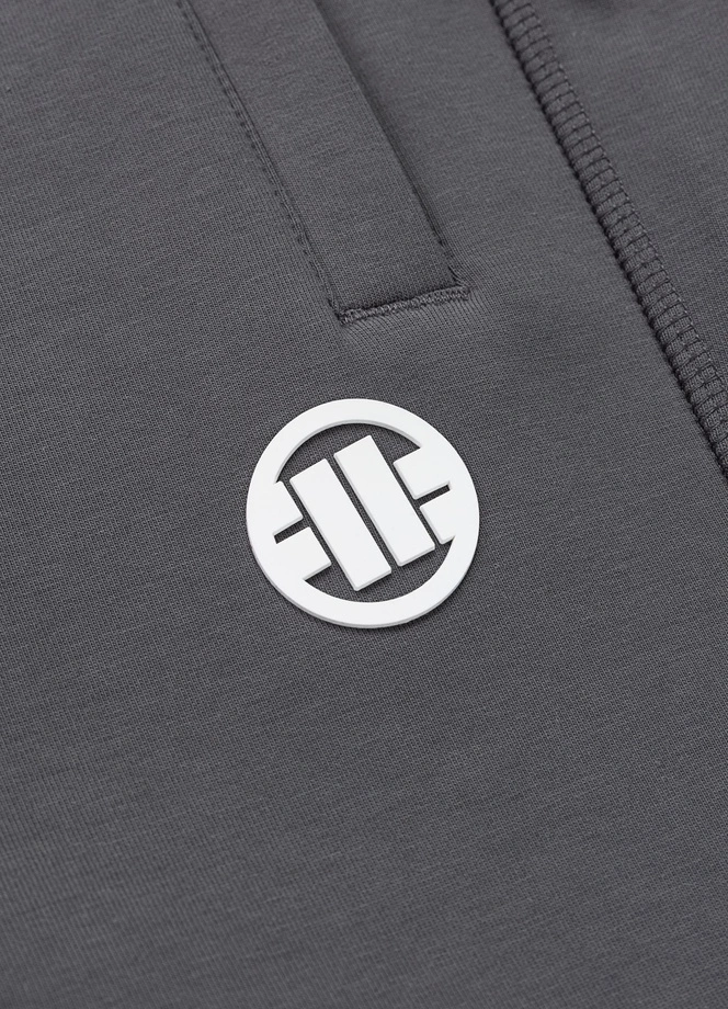 Spodnie męskie dresowe Pitbull Charger Small Logo grafitowe