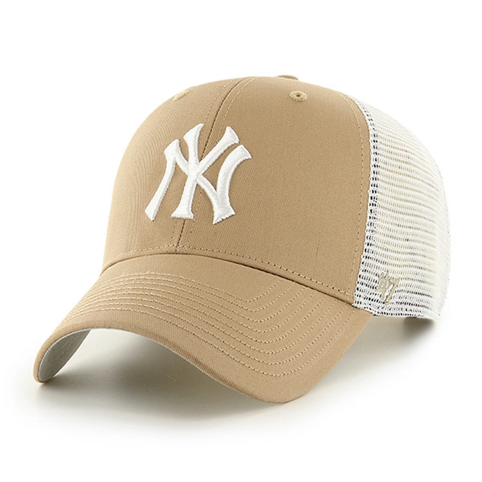 Czapka z daszkiem 47 Brand MLB Trucker New York Yankees Khaki Branson Mesh beżowo/biała
