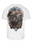 Koszulka męska T-Shirt Pit Bull Pitbull Hero biała