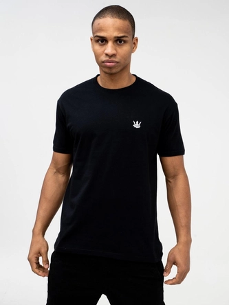 Koszulka t-shirt męski Jigga Wear Mini Crown czarna