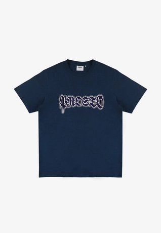 Koszulka męska t-shirt Prosto Graffiti granatowa