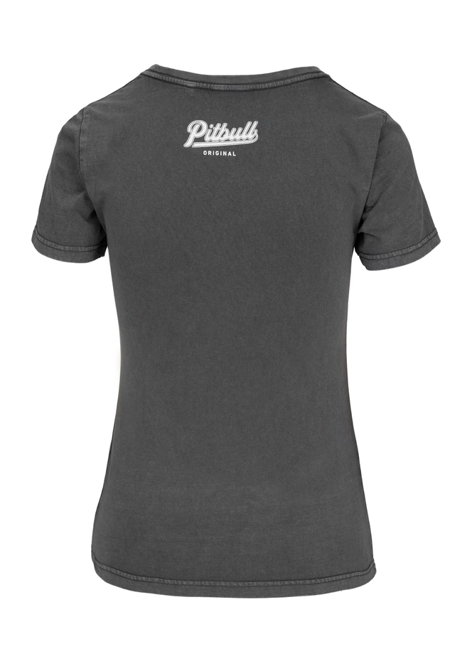 Koszulka damska T-shirt Pit Bull Angel Logo grafitowa