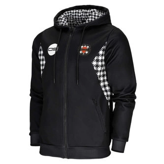 Bluza męska z kapturem Patriotic Epis Motorsport Ogień na tłoki ZIP czarna