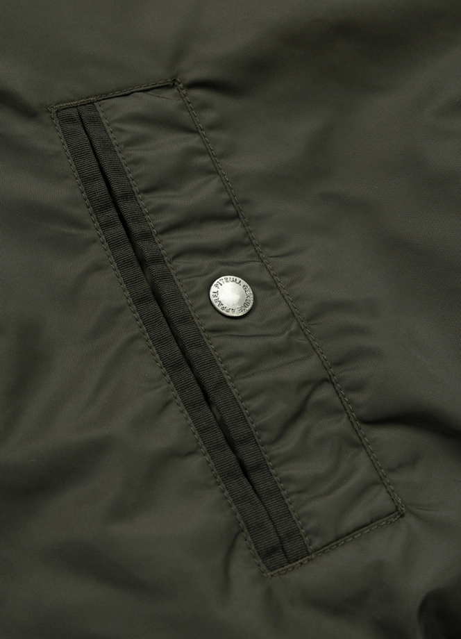 Kurtka męska przejściowa bejsbolówka Pit Bull Detroit ciemno zielona