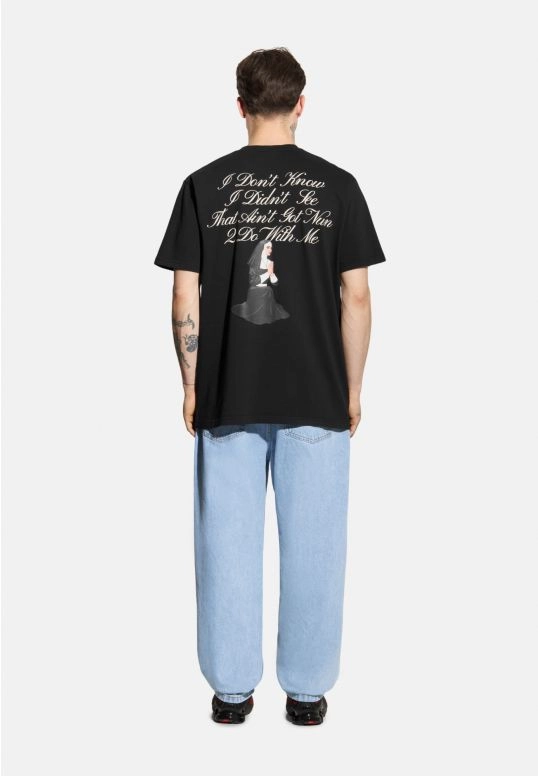 Koszulka męska t-shirt oversize Prosto Pray czarna