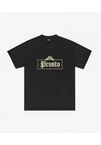 Koszulka męska t-shirt oversize Prosto Bull grafitowa czarna