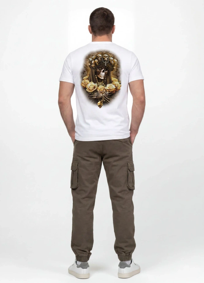 Koszulka męska T-Shirt Pit Bull Santa Muerte 26 biała