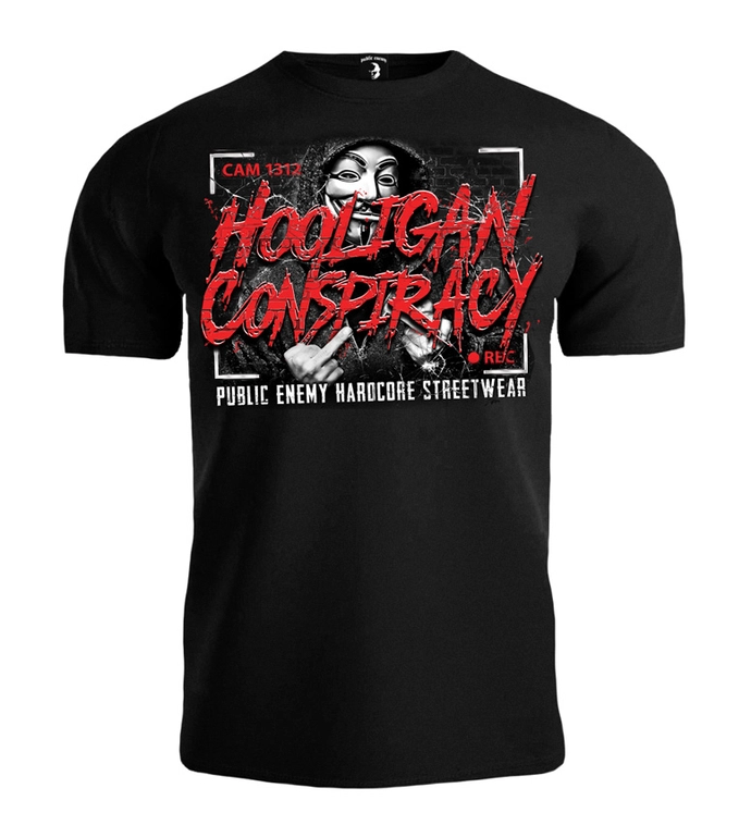 Koszulka męska T-shirt Public Enemy Hooligan Conspiracy czarna