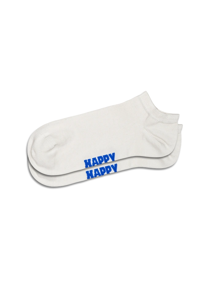 Skarpety Happy Socks 3-Pack Solid Low Socks białe
