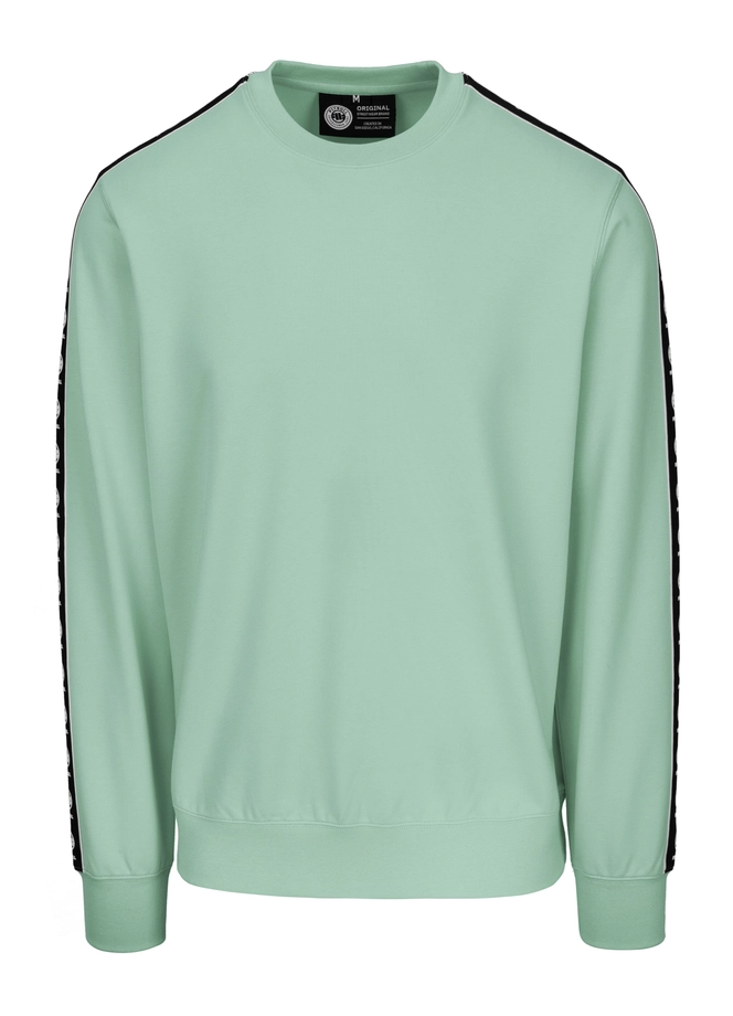 Bluza męska bez kaptura Pitbull Pit Bull Tape Nugget miętowa zielona