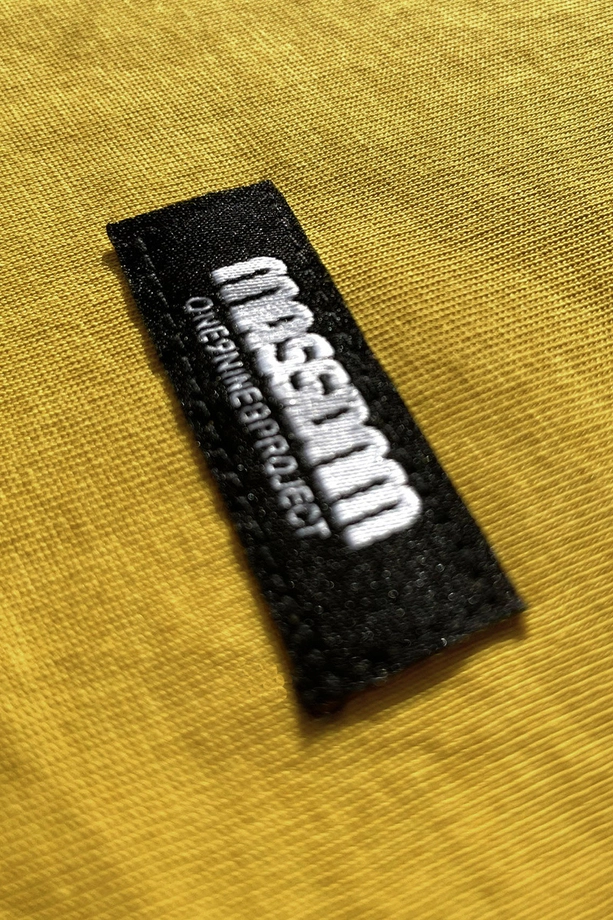 Koszulka męska t-shirt Mass Dnm Base Back żółta